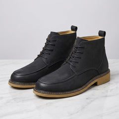Boots For Men | Leather Moc Toe Lace Up