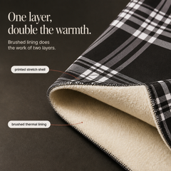 Women's Leggings | Plaid Thermal Brushed High Waist