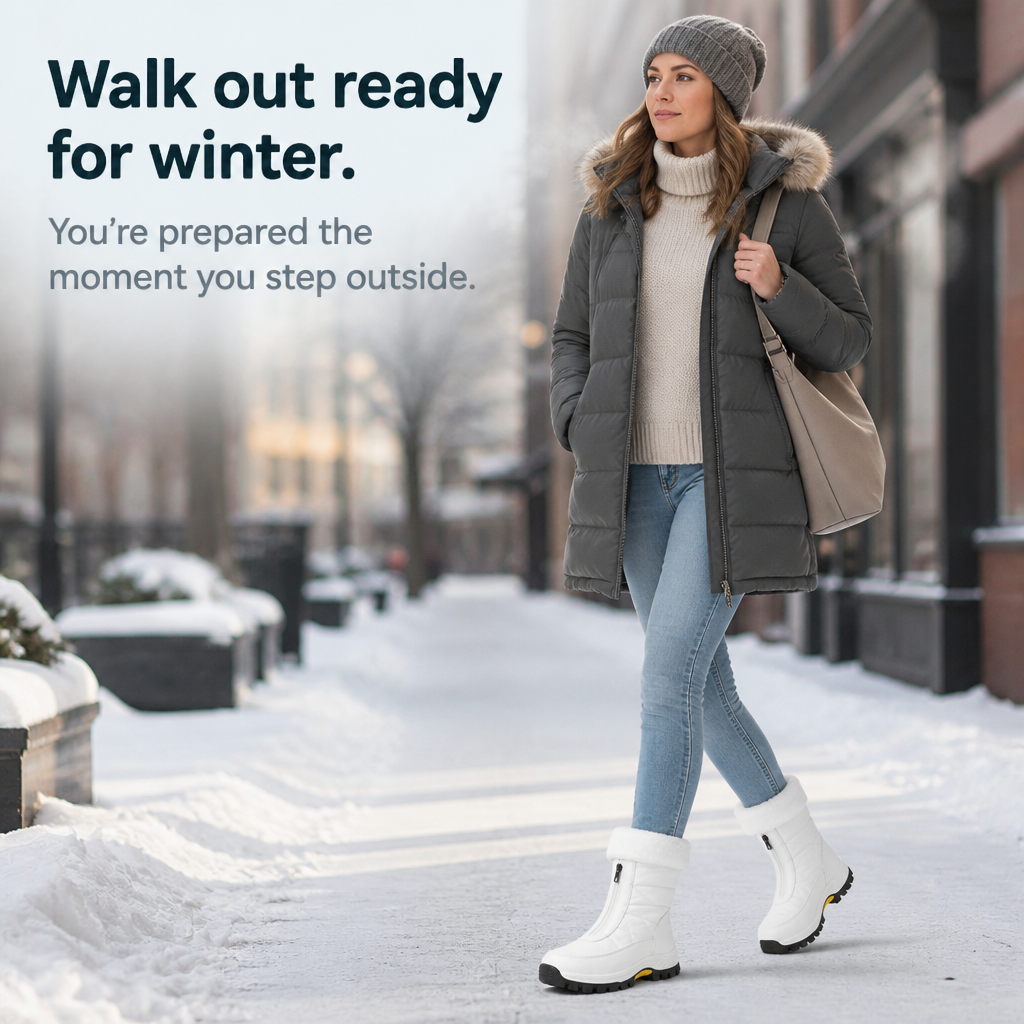 Boots For Women | Plush Lined Zip Up Snow