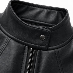 Women's Leather Jacket | Cropped Faux Leather Biker