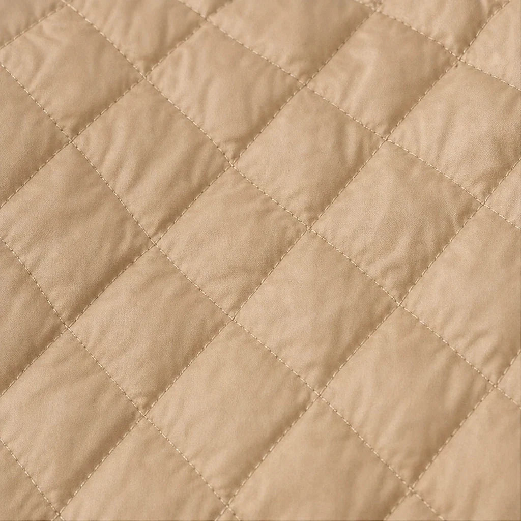 Women's Quilted Jacket | Button Front Padded Mid Season