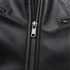 Women's Leather Jacket | Cropped Faux Leather Biker