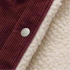Women's Corduroy Jacket | Sherpa Lined Button Front