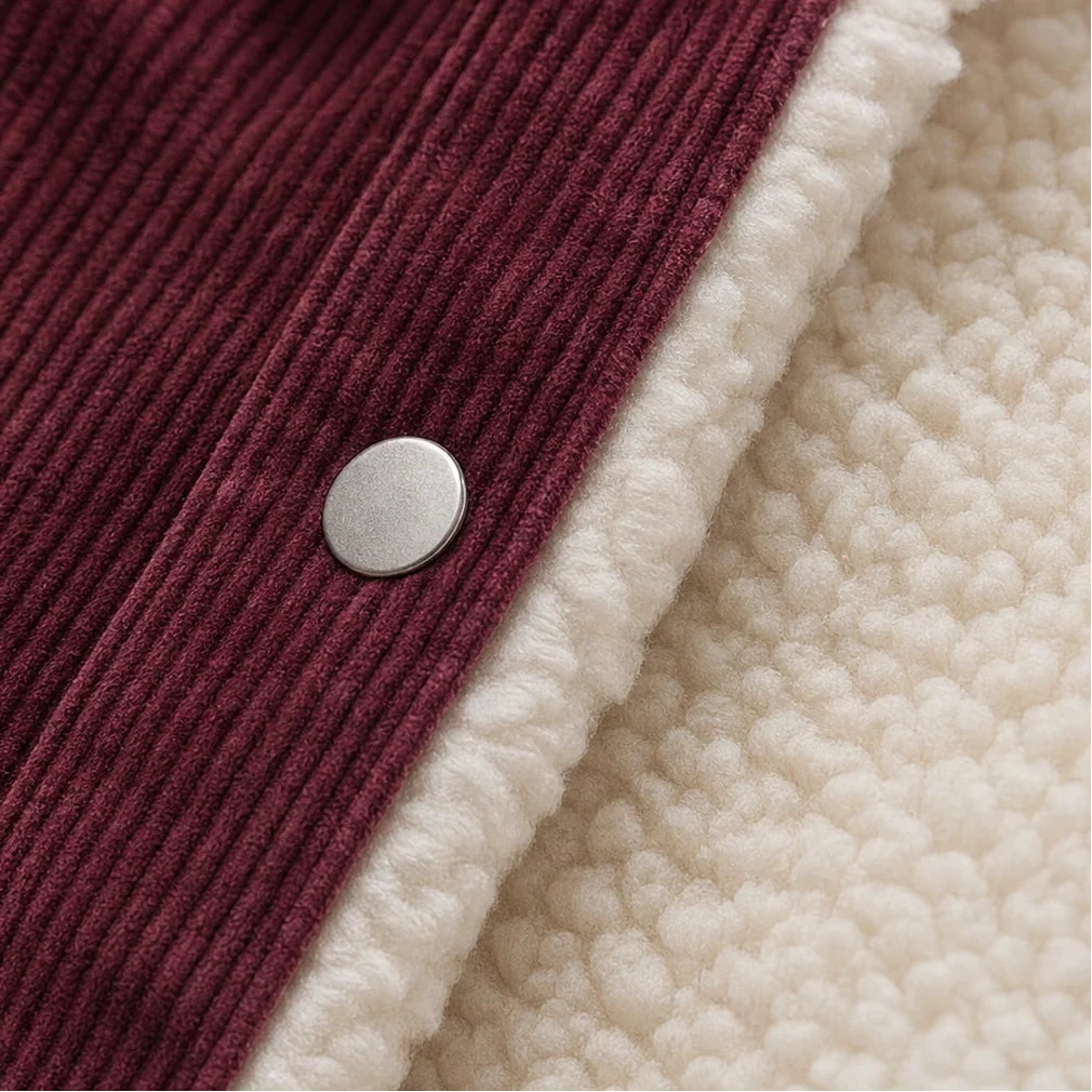 Women's Corduroy Jacket | Sherpa Lined Button Front