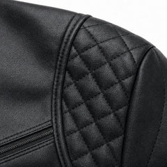Women's Leather Jacket | Cropped Faux Leather Biker