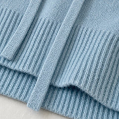 Women's Hoodie | Knit Dropped Shoulder Pullover