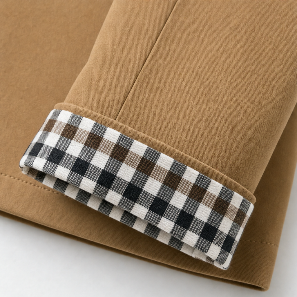 Women's Coat | Tartan Plaid Raglan Sleeve