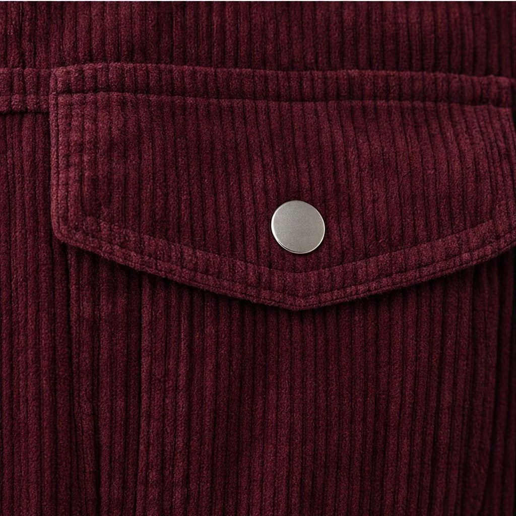 Women's Corduroy Jacket | Sherpa Lined Button Front
