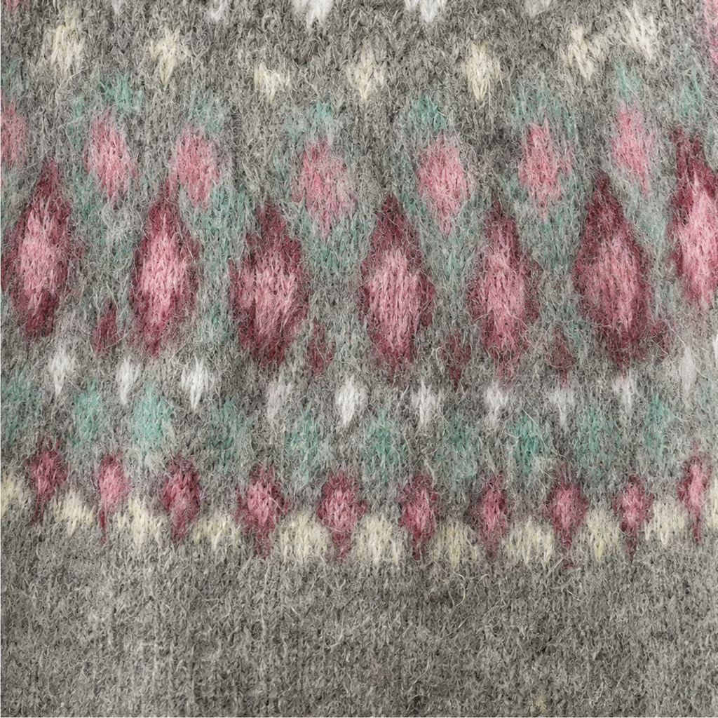 Women's Sweater | Fair Isle Yoke Crew Neck Pullover