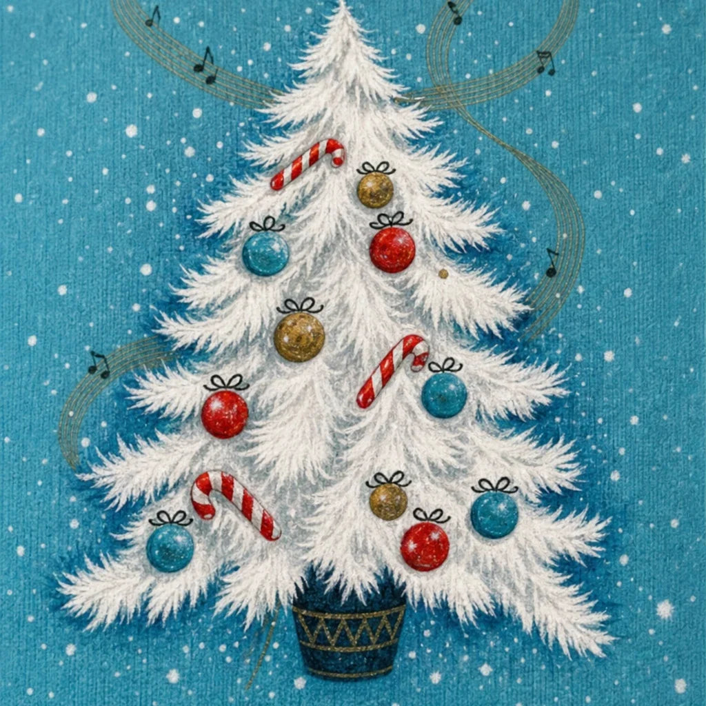 Women's Christmas Sweater | Textured Tree Henley