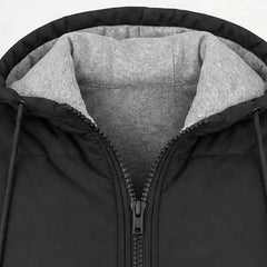 Women's Winter Coat | Long Quilted Hooded Puffer