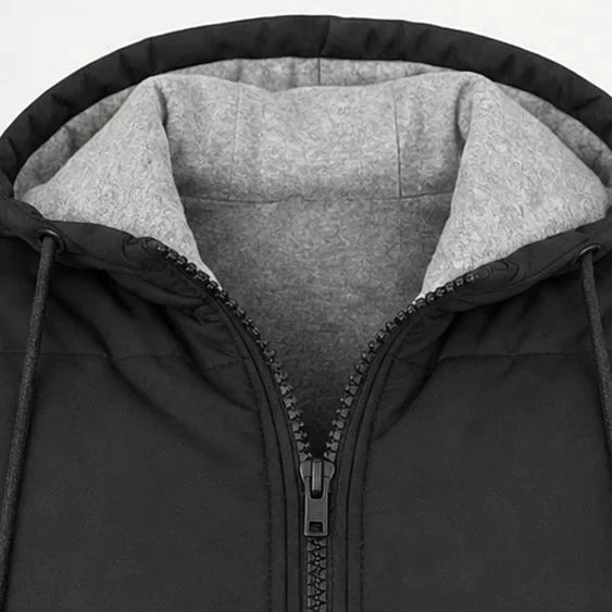 Women's Winter Coat | Long Quilted Hooded Puffer