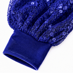 Women's Party Dress | Sequin Sleeve Velvet Cowl Neck
