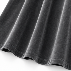 Women's Velvet Dress | Button Front A Line Maxi