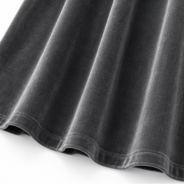 Women's Velvet Dress | Button Front A Line Maxi