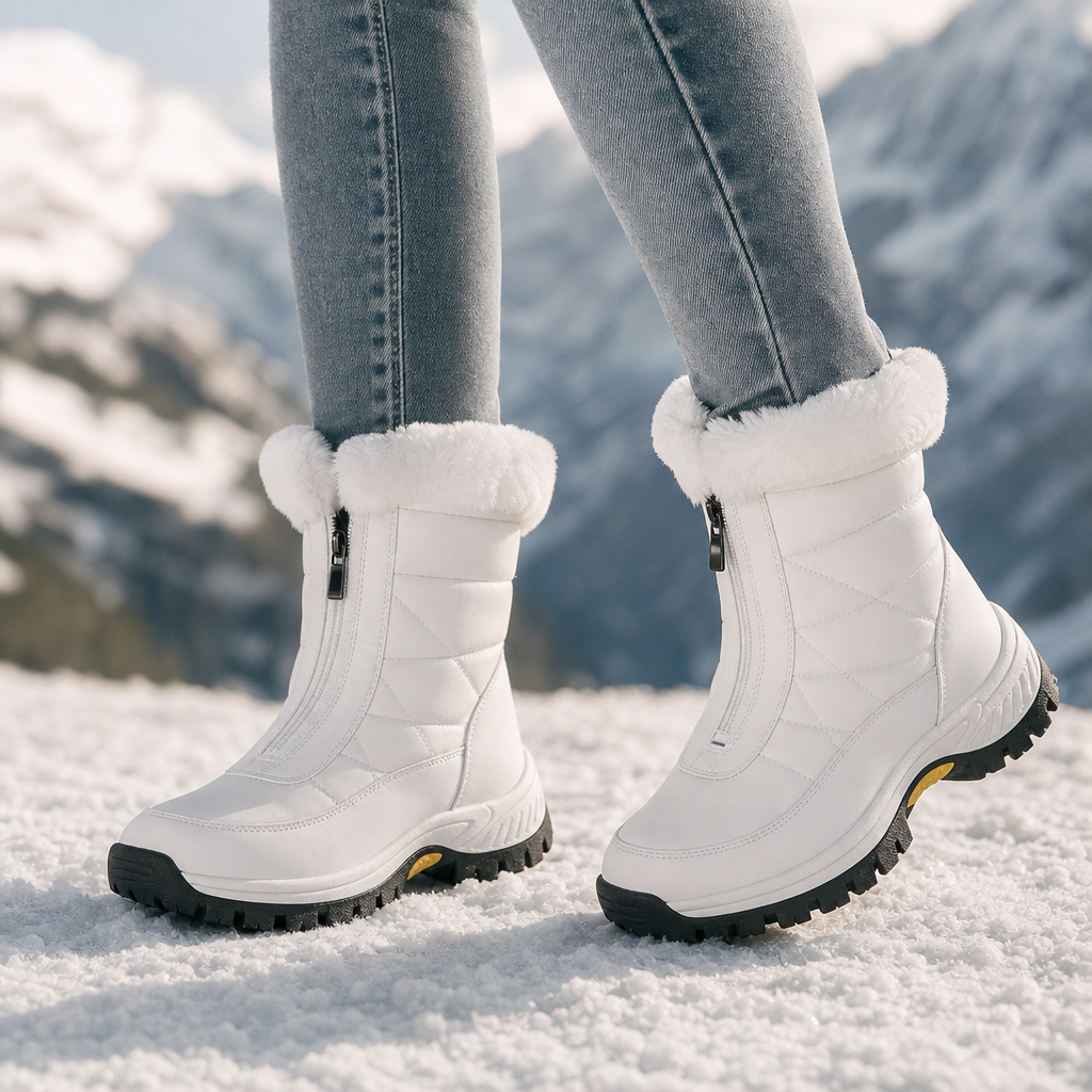 Boots For Women | Plush Lined Zip Up Snow