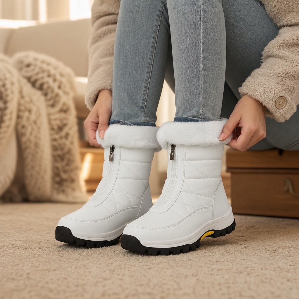 Boots For Women | Plush Lined Zip Up Snow