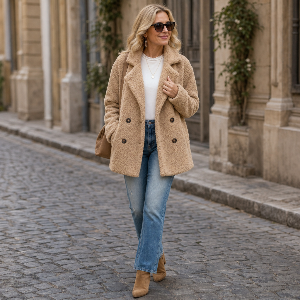 Women's Teddy Jacket | Sherpa Fleece Winter