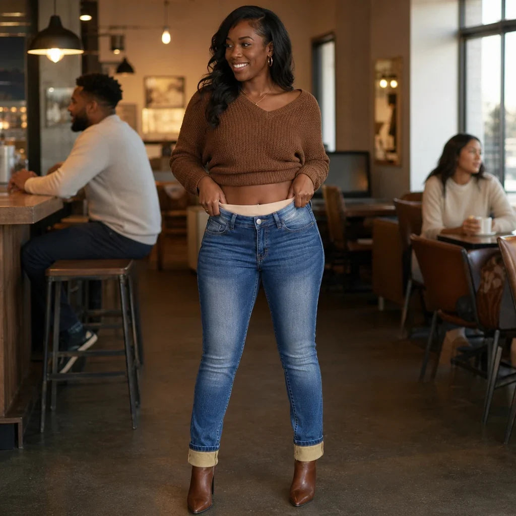 Women's Jeans | Fleece Lined High Rise