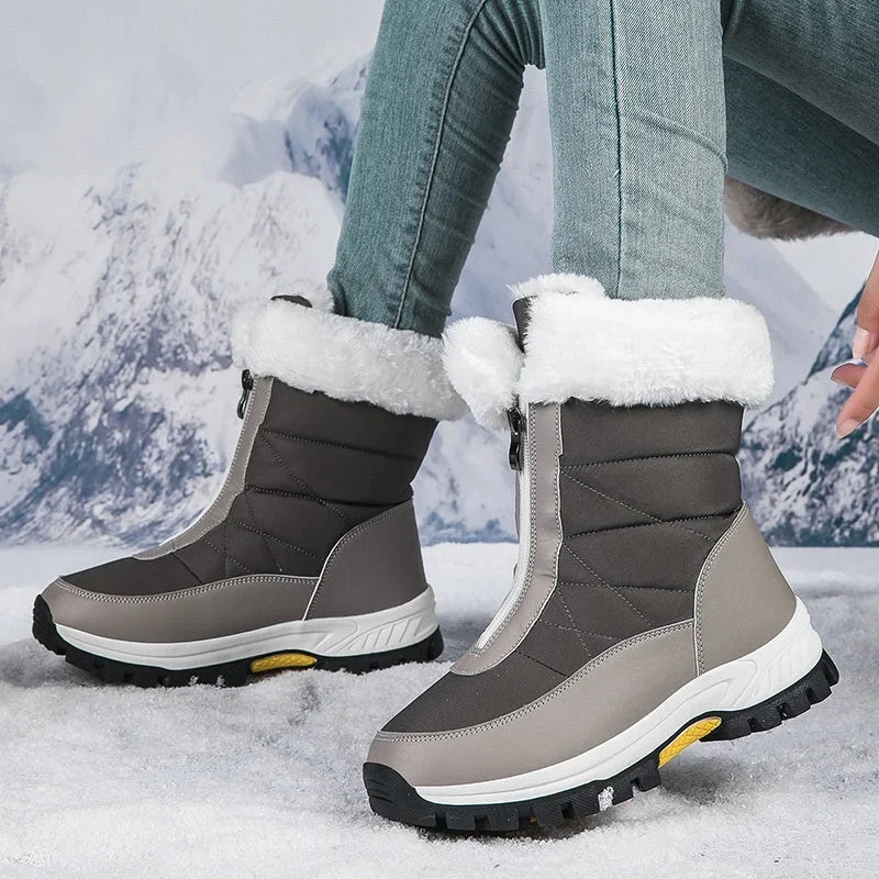 Boots For Women | Plush Lined Zip Up Snow