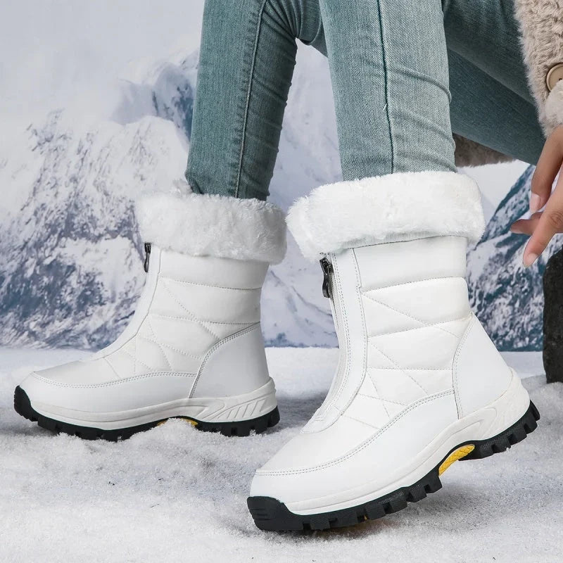 Boots For Women | Plush Lined Zip Up Snow