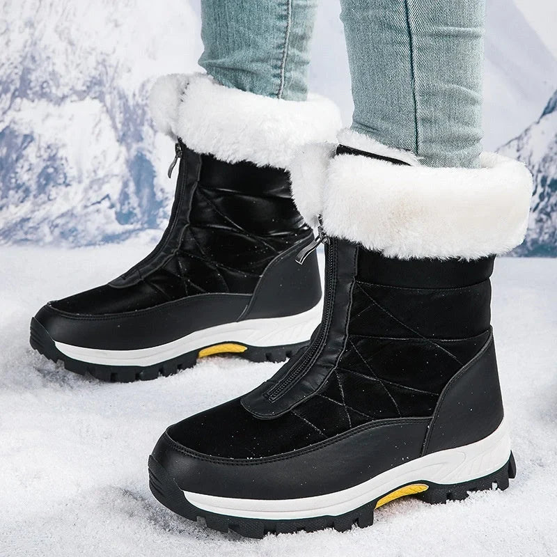 Boots For Women | Plush Lined Zip Up Snow