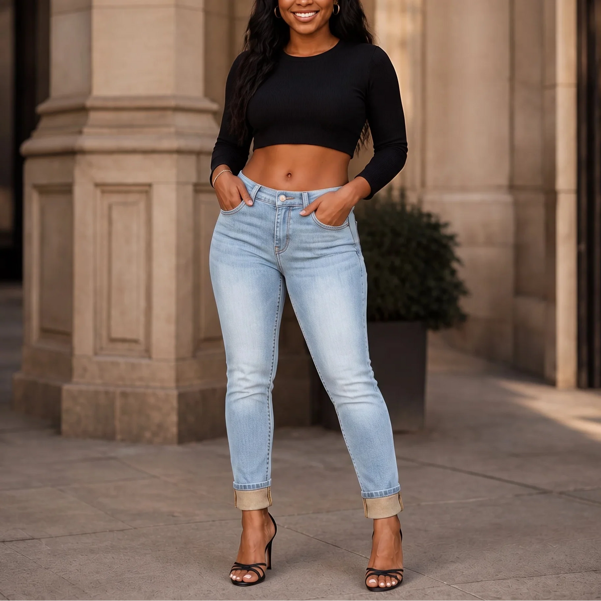 Women's Jeans | Fleece Lined High Rise