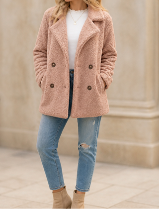 Women's Teddy Jacket | Sherpa Fleece Winter