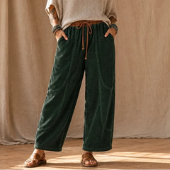 Women's Pants | Ribbed Corduroy Lantern Leg