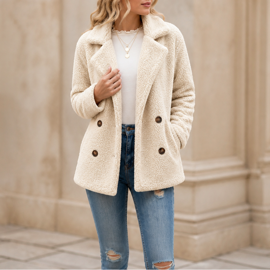 Women's Teddy Jacket | Sherpa Fleece Winter