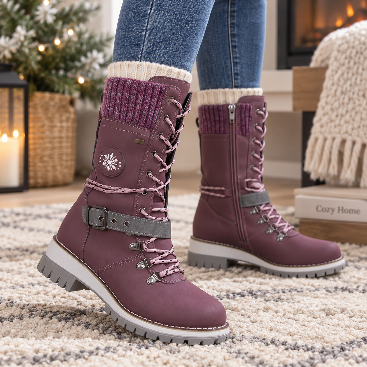 Boots For Women | Knee High Insulated Snow Adjustable